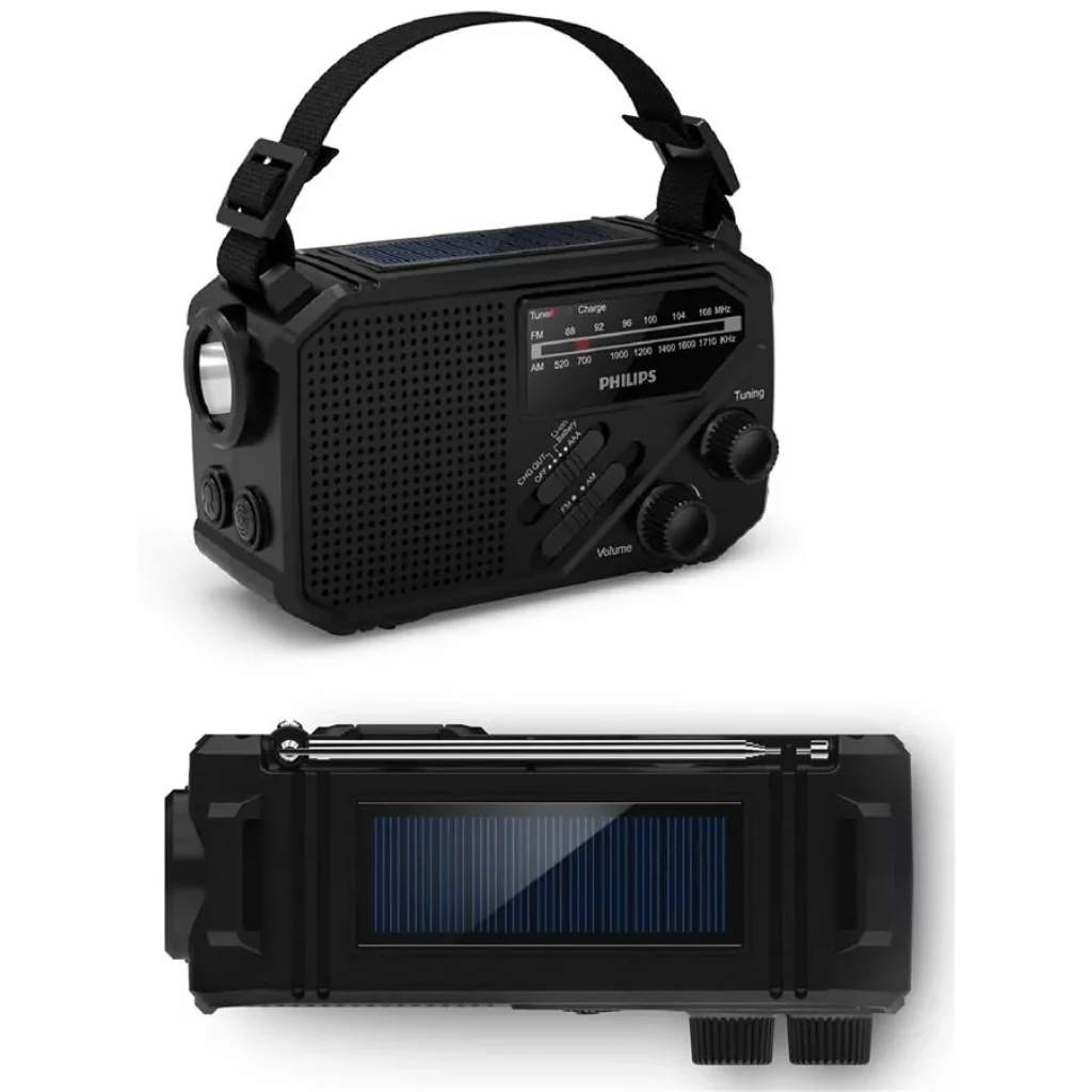 Портативне радіо Philips TAR1609 FM/MW, Solar Power, LED Light, Kinetic & Li-ion battery, TAR1609/00 UA